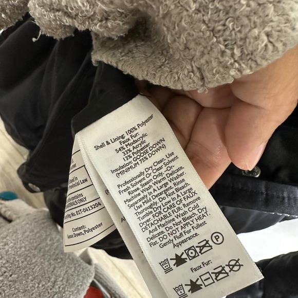 Eddie Bauer goose down 550 black puffer parka coat jacket women's medium winter - Picture 8 of 10